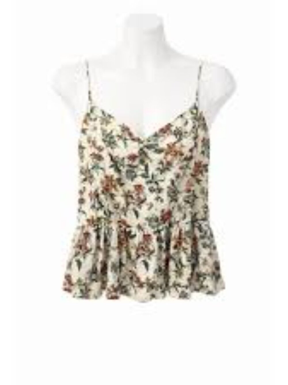 Tommy Hilfiger Babydoll Smocked Tank Top Floral size XXS
